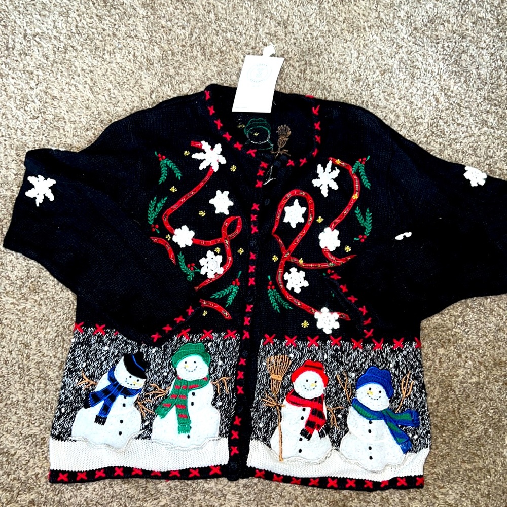 NWT - Urban Renewal Christmas Sweater - Medium knit with snowman appliqué